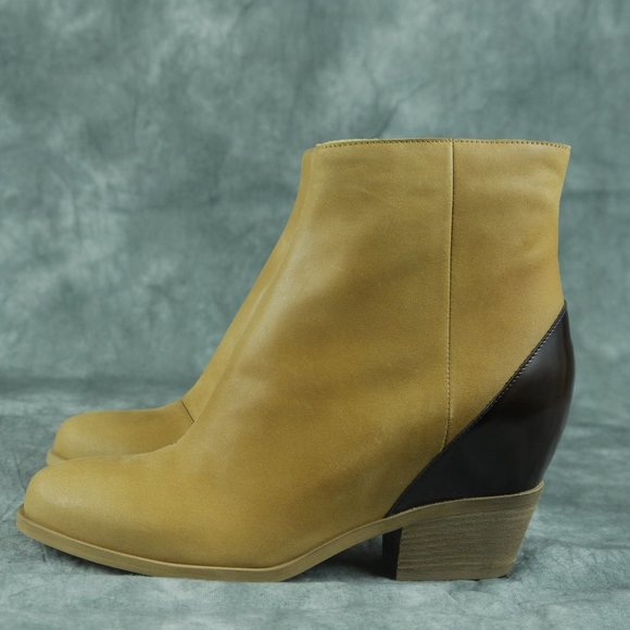 MM6 Maison Martin Margiela S40WU0054 2-Tone EU 36.5 Hidden Wedge Ankle Boot S1E1